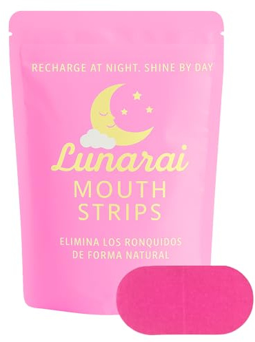 Cinta Bucal para Dormir 60 UNIDADES – Mouth Tape Antironquidos | Cinta Bucal para Respirar por la Nariz | Dispositivo Natural para Boca Cerrada | Antironquidos Noche