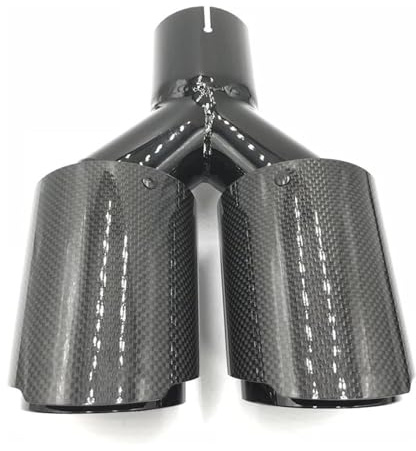 Terminale Scarico Universale Per Auto 89 Mm Con Vernice Nera Accessorio Per Tubo Un Pezzo Tubo Di Scarico Auto