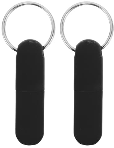 Healeved Lot De 2 Porte-CléS Emporte-PièCes À Cigares En MéTal Compact Noir Outil À Cigares Portable Pour Perforation PréCise Compatible Toutes Tailles Accessoires