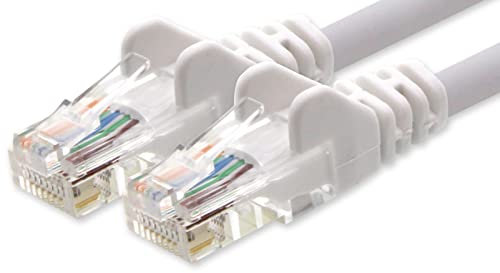 1aTTack.de Câble Réseau Cat6 Cat 6-1x 5m - RJ45 Ethernet LAN DSL Routeur Modem - Blanc