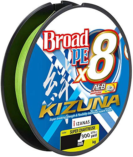 Owner Kizuna 8braid 270m - geflochtene Schnur zum Spinnfischen, Farbe:Chartreuse, Durchmesser/Tragkraft:0.17mm / 8.4kg