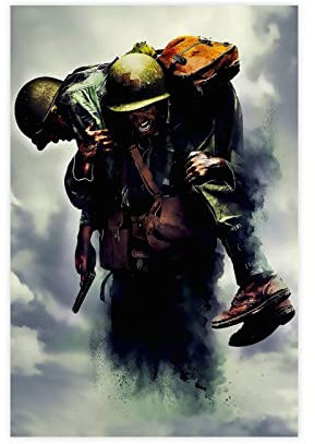 HDTS Movie Hacksaw Ridge Poster 1 Canvas Poster Wall Art Decor Print Picture Paintings for Living Room Bedroom Decoration Unframe: 12x18inch(30x45cm)