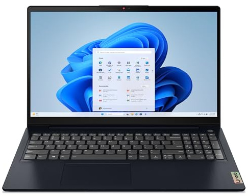 Lenovo IdeaPad 3 | 15.6 inch Full HD Laptop | Intel Core i3-1115G4 | 4GB RAM | 128GB SSD | Windows 11 Home in S Mode | Abyss Blue.