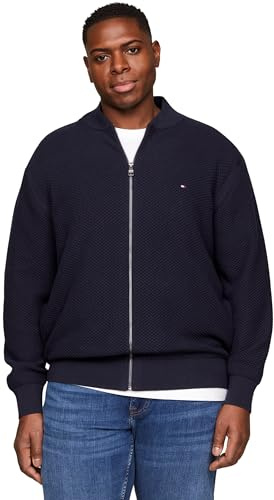 Tommy Hilfiger Herren Bomberjacke Baseball Übergangsjacke, Blau (Desert Sky), XXL