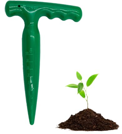 Outil Plantoir à Bulbes, Outil de Perforation de Jardin, Plantoir pour la Plantation, Outil Idéal pour Planter, Outil Jardinage Plantoir, Idéal pour Plantoir des Légumes et des Fleurs (Vert)