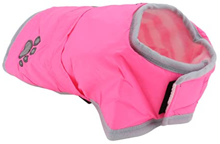 BESPORTBLE welpen Warmer Mantel reflektierende hundekleidung Weihnachtsoutfit für Hunde Winterkleidung für Welpen Winterkleidung für Hunde Hundemantel Hündchen Baumwollmantel Jacke Rosa
