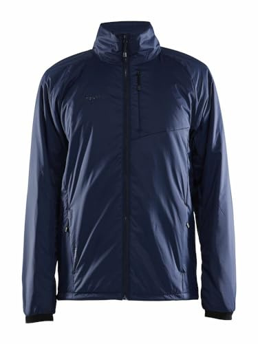 Craft CORE LIGHT PADDED JACKET | Lätt jacka herr XL | Blaze | vadderad övergångsjacka herr | jacka med låg förpackningsstorlek | vindjacka för män | träningsjacka för män