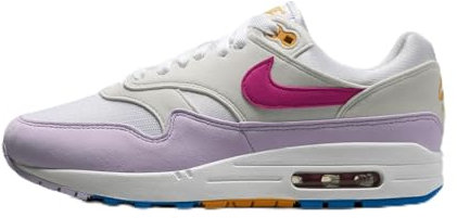 Nike Air Max 1 Scarpe Donna, Bianco/Blu fotografico/Meridiana/Rosa alchimico, 40 EU