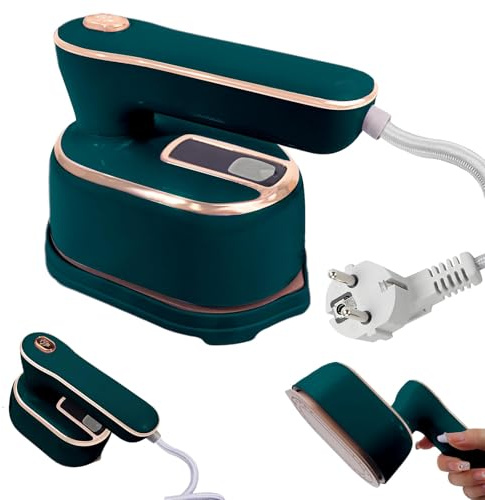 1000 W Dampfbügeleisen Mini Faltbares Tragbares Reisebügeleisen (Green)