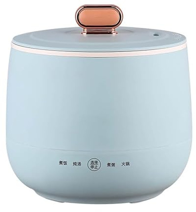 Electric Rice Cooker Small, 1.8L Mini with Non-Stick Pot, 4 Multicooker Functions for 1-2 People - Make Rice, Soup, Porridge, Cake - Compact and Convenient Cooking Appliance