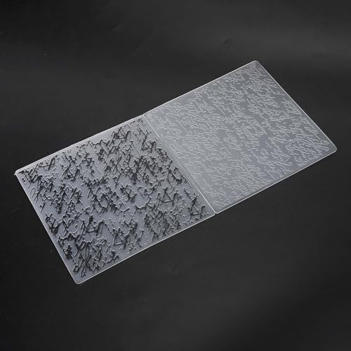 2 Piezas Carpetas de Plástico en Relieve Plantillas de Estampado Convexas Cóncavas para Manualidades Decoración de Álbumes de Fotos DIY Ideal para Hacer Tarjetas Capas para