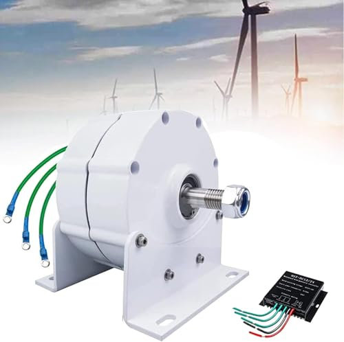 Elektromotor-Generator, 6000W -12000W Dreiphasen-Lichtmaschine Home Permanentmagnet-Elektromotor-Generator für vertikale horizontale Windkraftanlage(9000W,48V)
