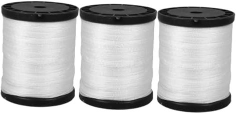 POPETPOP 3rolls Construction Nylon String Line Twisted Masonry Building Lines for Outdoor Projects Strong Twine String