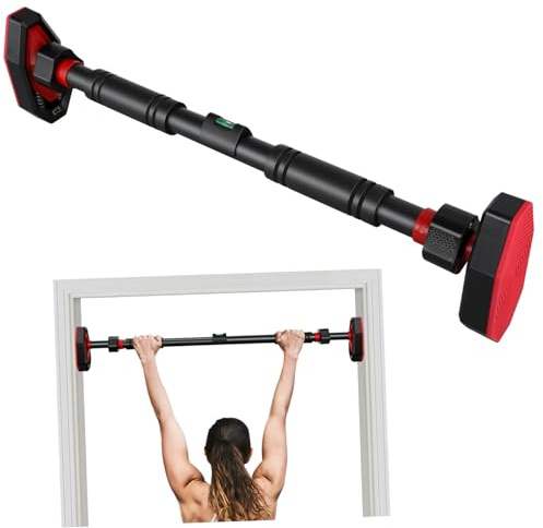 Toyvian Adjustable Pull up Bar Door Frame Chin up Bar Portable Workout Equipment Home Gym Accessories Indoor Fitness Strength Training for Upper Body and Boys and Girls