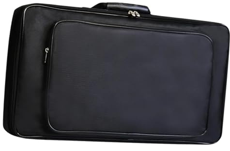 NAMOARLY Große Oxford Tasche Schwarz Wasserabweisend Stoßfest mit Praktischem Tragegriff Multifunktionale Aufbewahrung für Gitarren Effektgeräte Handlich und Langlebig für Unterwegs