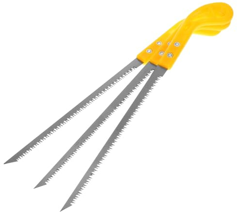 HOLIDYOYO Seghetto a Mano Mini da Giardino per Legno Lama in Acciaio, 3 Pezzi, Facile da Trasportare, Versatile per Uso All'aperto e Potatura Alberi da Frutto