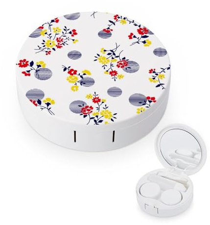 fkgvwo Contact Lens Case Whale Turtle Dolphin Contact Lens Box Travel Kit Portable for Travel & Home