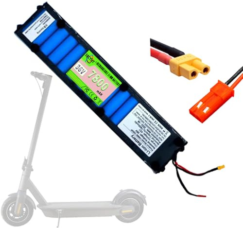 SSCYHT 36v7.8ah, 36-Volt-Elektroroller-Akku 36V 6,6AH/7,8AH/9AH/10,5AH Lithium-Ionen-Akku mit JST- und XT30-Anschluss für M365 Klapproller-Ersatzteile