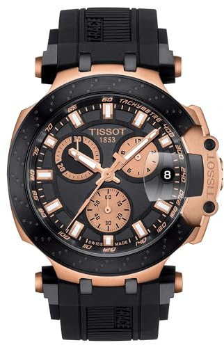 Tissot Mens Chronograph Quartz Watch with Silicone Strap T1154173705100