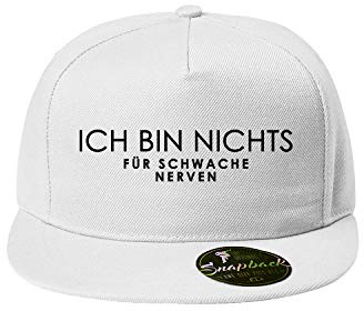 Ich bin nichts für schwache nerven Flexfit Caps Unisex Baseball Cap-in verschiedenen Farben BaseCap-Herren Snapback Cappy