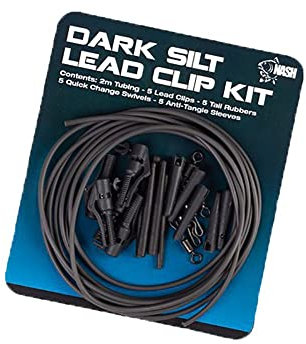 Nash Lead Clip Kit Silt T8413 Lead Clip Pack Bleisystem Karpfenangeln