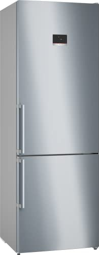 Bosch KGN497ICT, Serie 4, XXL-Stand-Kühl-Gefrier-Kombination, 203 x 70 cm, 311 L Kühlen, 129 L Gefrieren, NoFrost, VitaFresh XXL, PerfectFit, Gebürsteter Stahl