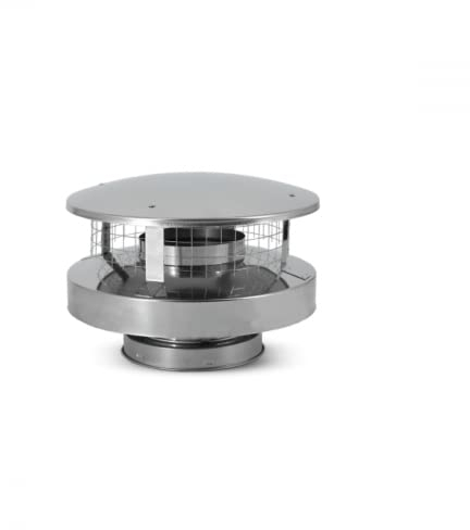 Comignolo antipioggia e antivento I Componenti per canna fumaria I Diametro interno 150 mm I Portezione da pioggia e vento I Isolamento ottimale a doppia parete I Oskar