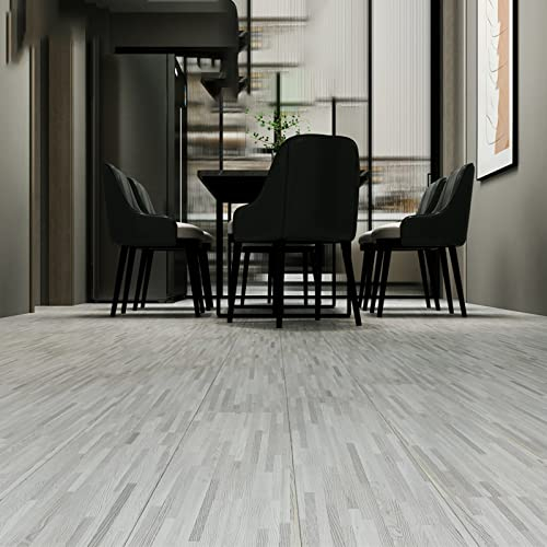 HARICSET Vinyl Laminat Dielen Fliesen PVC Bodenbelag Selbstklebend Vinyl Holzoptik Bodenaufkleber Wasserdicht Verschleißfest für Küche Wohnzimmer Badezimmer(Size:5sqm,Color:0021)