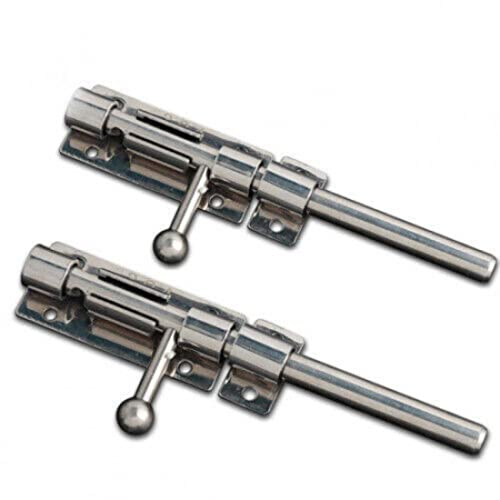 HOHOVYVY Universal-Edelstahl Bolzenriegel Zum Anschweißen Und Anschrauben Türriegel Sicherheitsriegel Torriegel Schlossriegel Metallschloß Schweißen