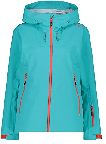 CMP Damen WOMAN JACKET FIX HOOD Skijacke türkis 46