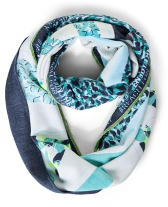 CECIL Damen B572227 Schlauchschal Gemustert, Night Sky Blue, A