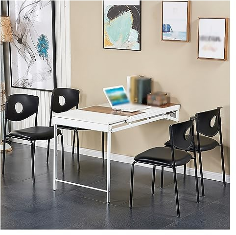 KAYEF Wandklapptisch für Waschküche, klappbarer Wandtisch, Wandklapptisch mit doppeltem Verwendungszweck, klappbarer Wandtisch, schwebender Wandtisch, platzsparende Möbel, Regal/Blumenständer/Steh