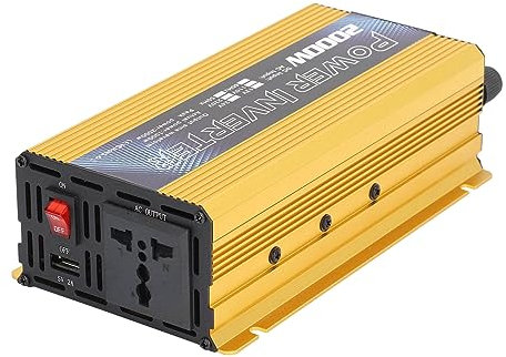 Convertitore di Potenza per Auto Energia Solare Convertitore a Onda Sinusoidale Modificata a Basso Rumore Universale in Lega di Alluminio per Accessori Professionali di Ricarica