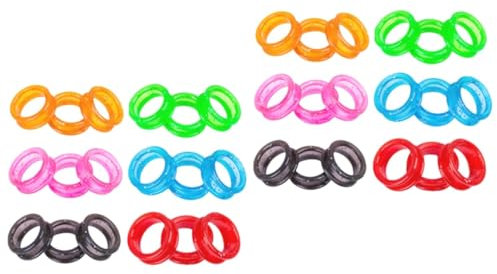 HAPINARY 36 Stk Scheren-Silikonring Fingerring aus Silikon Haarschneideschere gesteckt Häkelring Haar Styling nagelschere Ringe bunter Scherenfingerring Zubehör für Friseurscheren Kieselgel