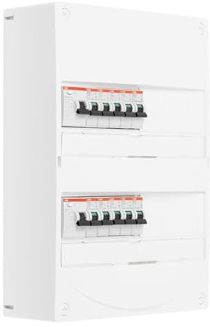 ABB Tableau 2 rangées pré-équipé 2 inter. diff. 63A + 10 disjoncteurs
