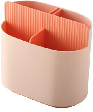 Amosfun Utensilienhalter aus Kunststoff Küchenutensilien Organizer Besteckhalter mit Abtropfgestell Platzsparend für Arbeitsplatte Essstäbchen Aufbewahrungsbox
