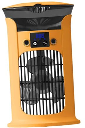 Fenteer Climatiseur Portable Mini Refroidisseur d'air Ventilateur de Bureau Silencieux à Trois Vitesses avec Réservoir 800ml Adapté pour Maiso, Jaune