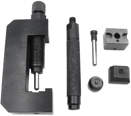 Vocdikficy Herramientas Remachadora de Cadena PerforacióN InstalacióN de Eslabones de Cadena 520/525/530/Herramienta de Desmontaje de Cadena de Sello de Aceite Accesorio de Motocicleta