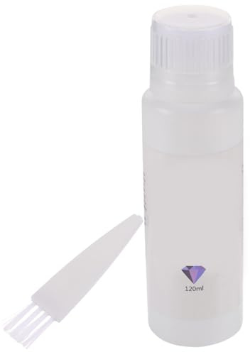 Didiseaon Diamond Art Glue Sealer with Sponge Brush for DIY Craft Use Anti-Shedding Protective Sealant for and Puzzles Easy-Apply Fixing Adhesive for Art Accessories