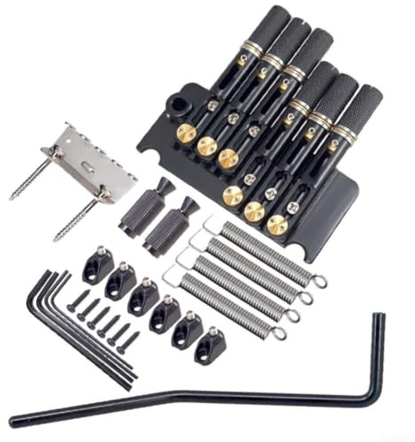 Sistema de trémolo de guitarra sin cabeza con cordal y tornillos, vibrato de metal para piezas de repuesto de guitarra eléctrica de 6 cuerdas, hardware de estilo