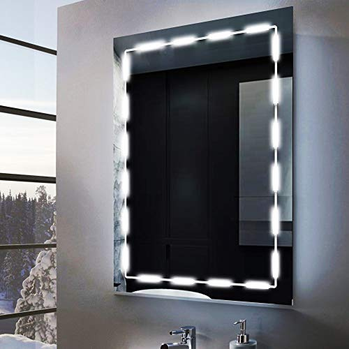 Silikang Led Mirror Lights for Vanity Make Up, 10ft Ultra Bright White LED, Dimmable Touch Control Dressing Strip Light, for Makeup Table & Bathroom, ETL Listed (Mirror Not Included)