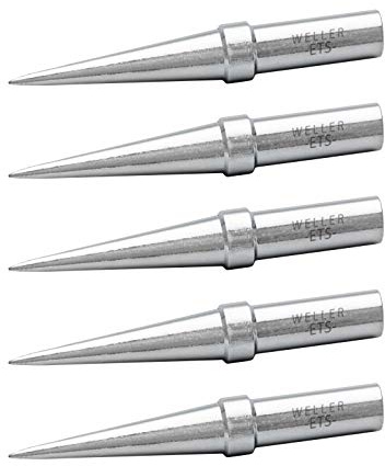 Weller WE1010 TETS-5 Lot de 5 pointes à souder coniques 0,4 mm