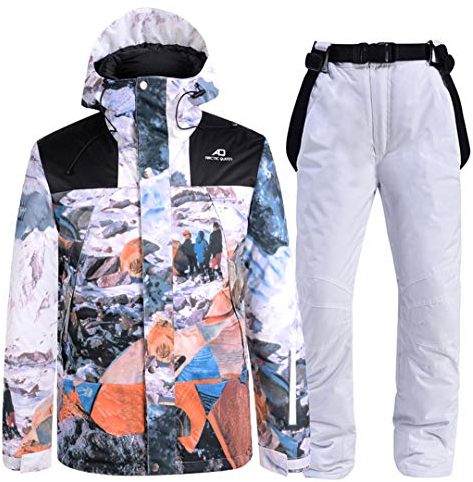 Saeohnssty Uomini E Donne Di Spessore Caldo Tuta Da Sci Impermeabile Antivento Sci Snowboard Neve Indossare Tute Q2 M
