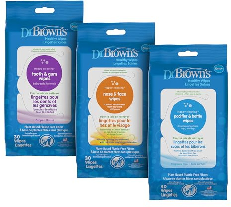 Dr. Brown's Gesunde Tücher für Babys und Kleinkinder, 40 Stück, 3er-Pack
