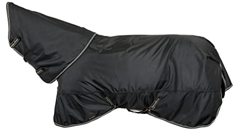 Back on Track Weidedecke Obsidian Turnout Decke mit Halsteil 150 g (165 cm)