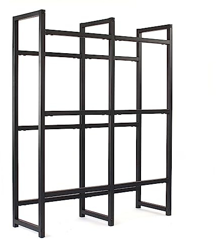 Toboli Scaffale in acciaio a ripiani per 6 casse di bevande, porta casse d'acqua 91x31x116cm, 20 kg/piano