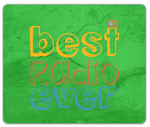 Shopagift Best Radio Ever Mouse Mat Pad Broadcasting Broadcast Station 24cm x 19cm
