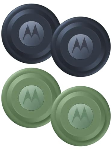 Moto Tag (XT2445-1) Batteriebetriebener Artikelfinder, 4er-Pack – (2 x Blau, 2 x Grün)