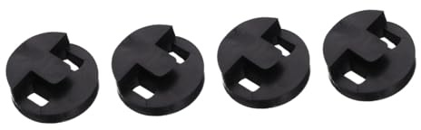 VICASKY 4 Stück Cello Stumm Professioneller Violoncello-dämpfer Tempel-audio Übungsschalldämpfer Für Violoncello Blaue Scheinwerfertönung Diy Stumm Üben Akustisch Black Gummi