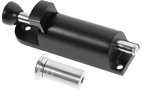 Homoyoyo Chiavistello Per Porte e Finestre Chiavistello a Molla Bullone Cancello Per Porta Chiavistello Del Cancello Chiavistello Per Cancello Serratura Black Lega Di Zinco